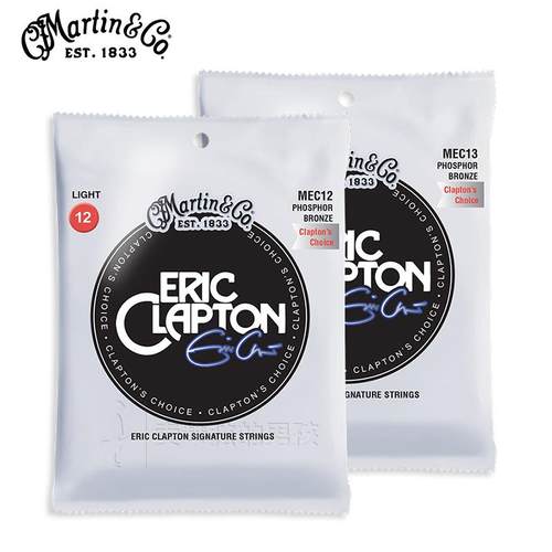 马丁Martin MEC12 MEC13 Eric Clapton签名款民谣吉他弦 磷铜琴弦