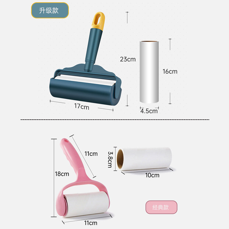 粘毛器滚筒大号可撕式替换纸粘尘纸滚刷去猫毛宠物滚毛器不粘包退