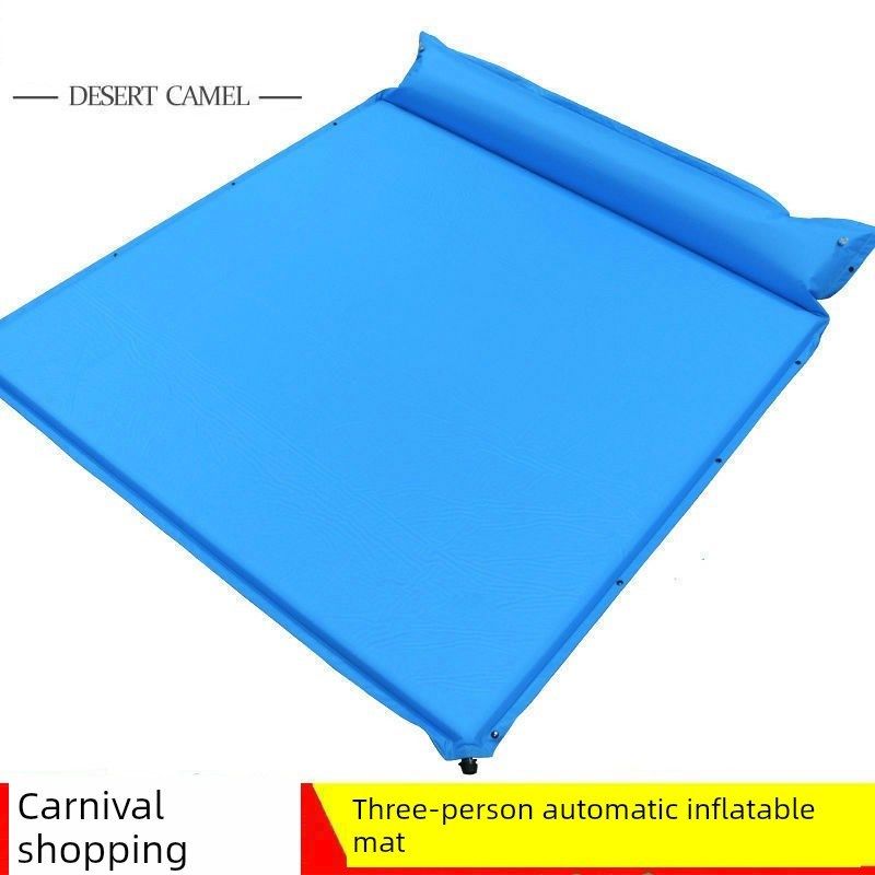 加厚充气床垫户外加宽自动5cm单人双人三人3-4人帐篷防潮床垫充气