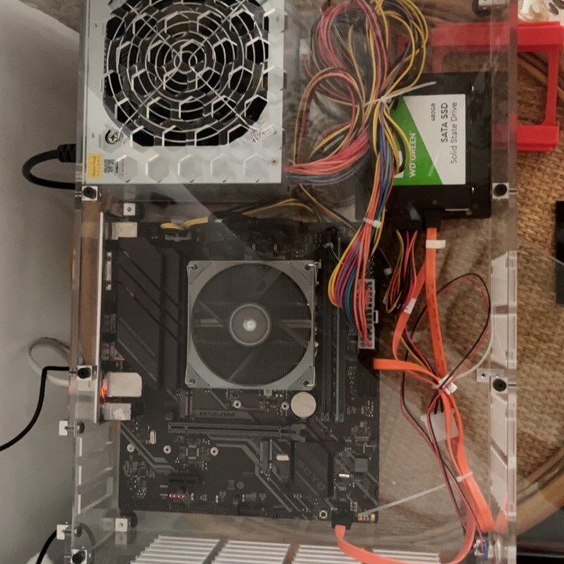 定制压克力主机壳 5mm压克力cnc 半高软路由 matx/atx