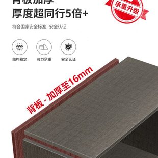 轻奢玻璃门衣柜家用卧室柜子实木生态板后现代简约推拉滑移门衣橱