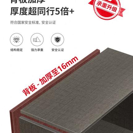 轻奢玻璃门衣柜家用卧室柜子实木生态板后现代简约推拉滑移门衣橱