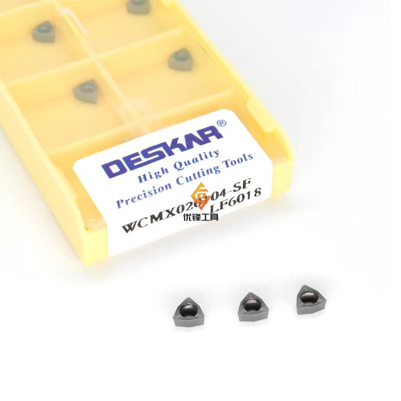 戴斯卡U钻刀片WCMX020104 GLF6018 通用钢件不锈钢