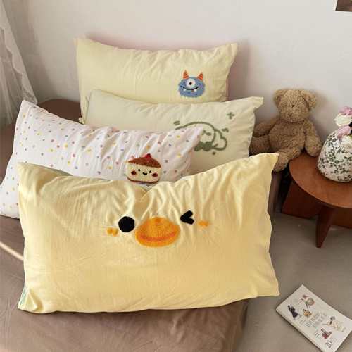 【宝藏组合枕套系列】毛巾绣可爱小怪兽学生宿舍枕套一祇*