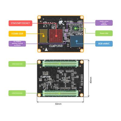 准时原子Stm32Mp135核心板Stm32Mp1嵌入式Linux核心板臂工业控制A
