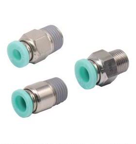 不锈钢外螺纹快速接头J-XXB02-D4-D6-D8-D10-D12-D16-M5-1-2-3-4