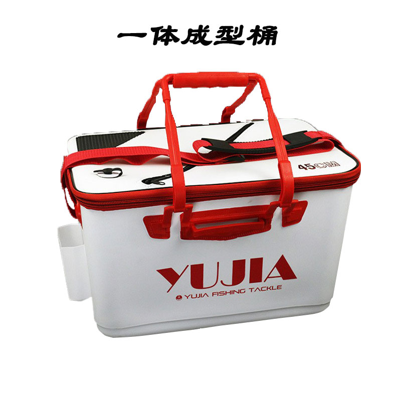 2019新款钓鱼桶 eva活鱼桶一体成型水桶 加厚活鱼桶快速放鱼口
