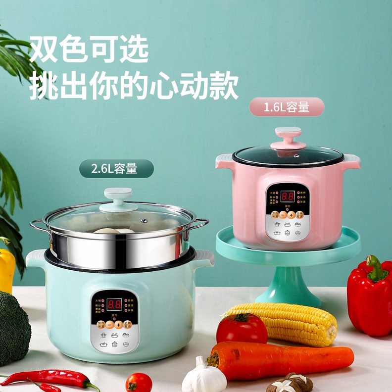 2人快速饭电炖锅迷你家用锅煮粥锅小煲粥锅全自动稀3人煮粥神器熬