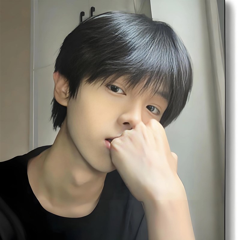 日常假发男正太少年感短直发蓬松碎盖刘海男高减龄短发整顶全头套