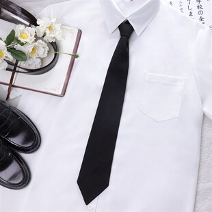 樱花家族日系DK/JK多色手打领带 学院风休闲衬衫制服班服纯色男女