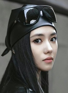 刘浩存同款大框曲面墨镜女骑行防风护目发箍太阳眼镜大脸显瘦拍照