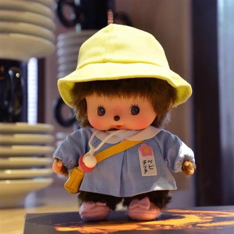 蒙奇奇毛绒小猴15公分幼稚园蒙奇奇毛绒玩具520玩偶礼物公仔娃娃