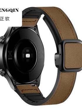 正钦适用oppowatch4Pro表带X手表oppowatchx磁吸方扣oppo智能表带