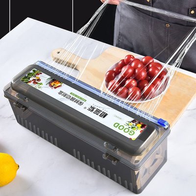 保鲜膜切割器厨房家用大卷经济装pe食品专用食品级耐高温盒家