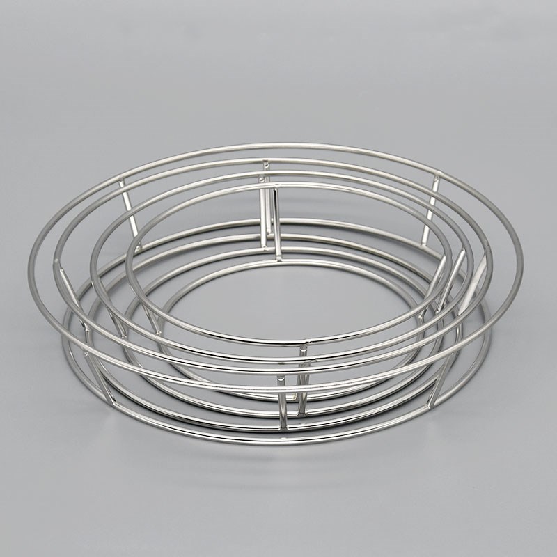 不锈钢平底锅g锅架加粗隔热圆架子放厨房置物架桌面家用炒菜锅底