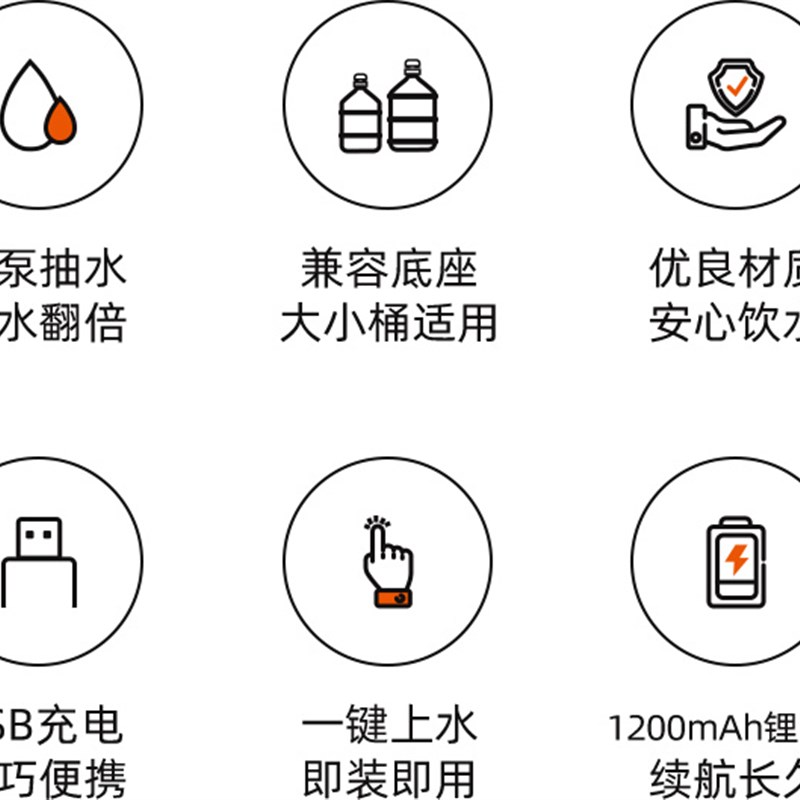 桶装水抽水器电动饮水机矿t泉水自动压水上水取水双泵快速抽水神