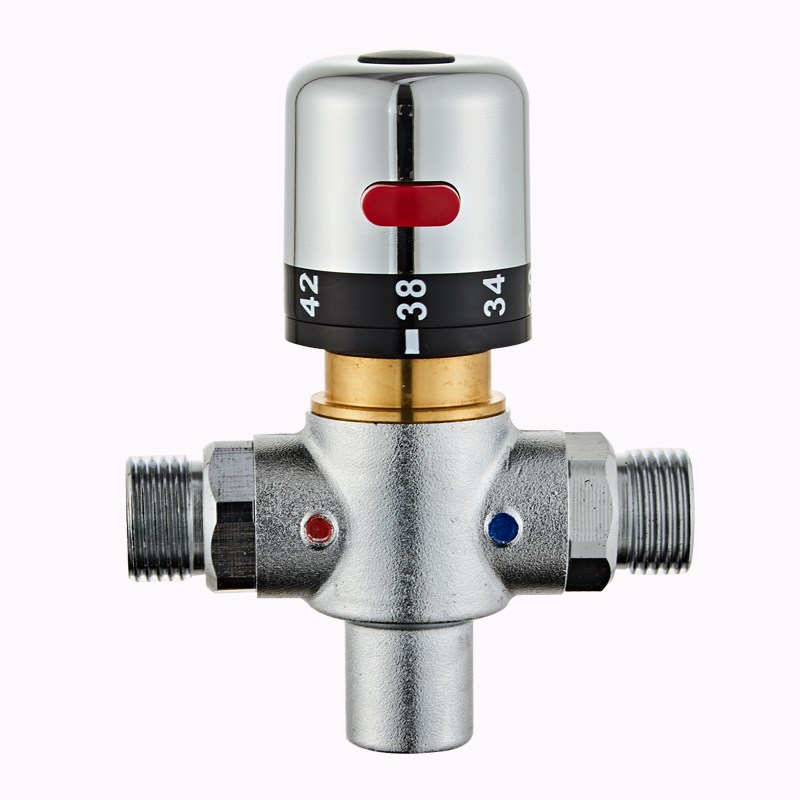 乔斯黄铜智能f温控阀自动恒温开关阀单向控制阀 低温打开 高温关