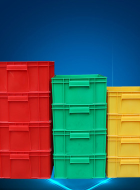 物流食品周转箱加厚特大号零件箱物料箱塑胶塑料盒超大箱子长方形