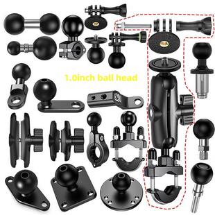 17mm连杆双gopro运动相机骑行万向扩展m10摩托车手机支架球头配件