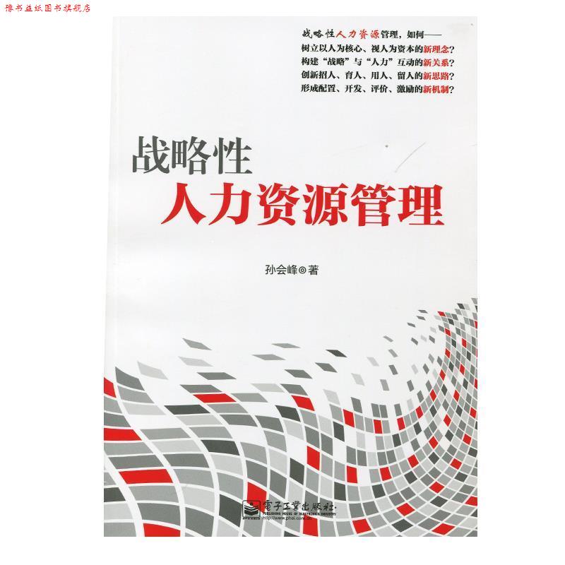 【正版书】 战略性人力资源管理 孙会峰 电子工业出版社