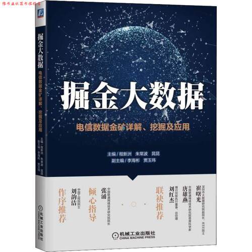 【正版书】 掘金大数据 电信数据金矿详解、挖掘及应用 程新洲,朱常波,晁昆 机械工业出版社