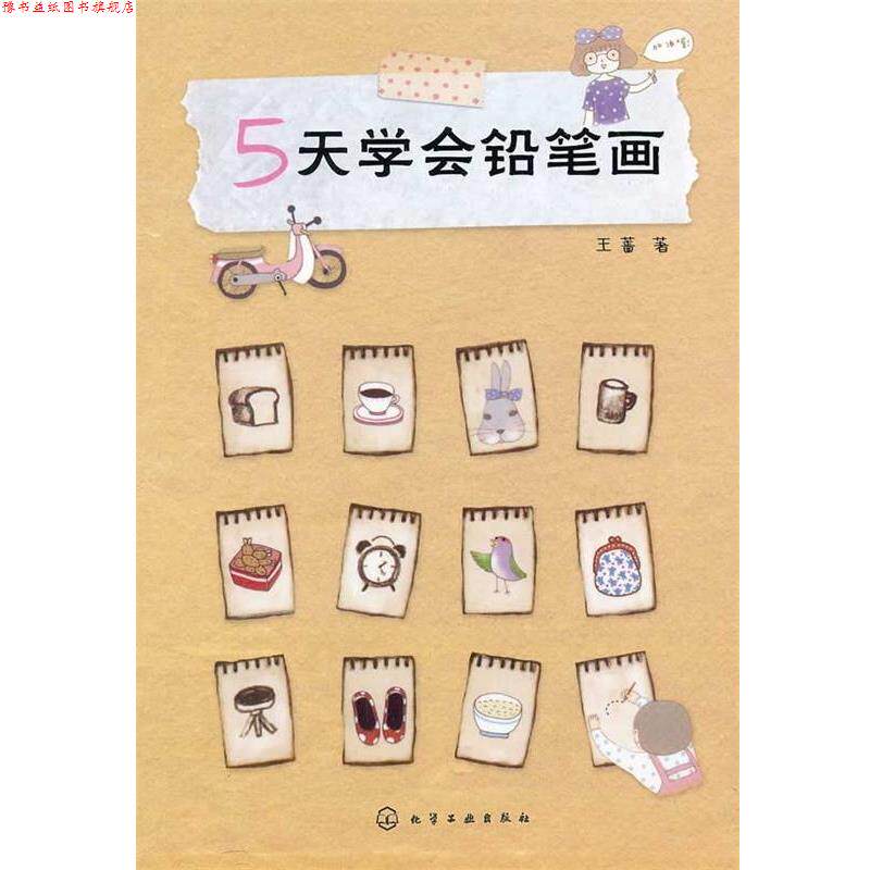 【正版书】 5天学会铅笔画 王蔷 著 化学工业出版社