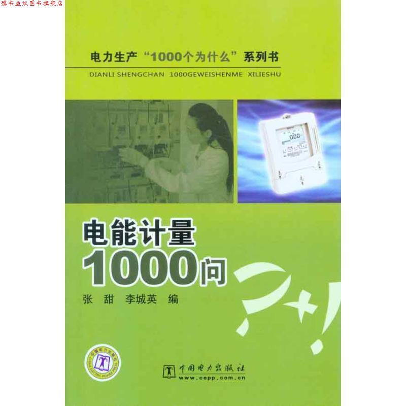 【正版书】 电力生产“1000个为什么”系列书 电能计量1000问 张甜,李城英 编 中国电力出版社