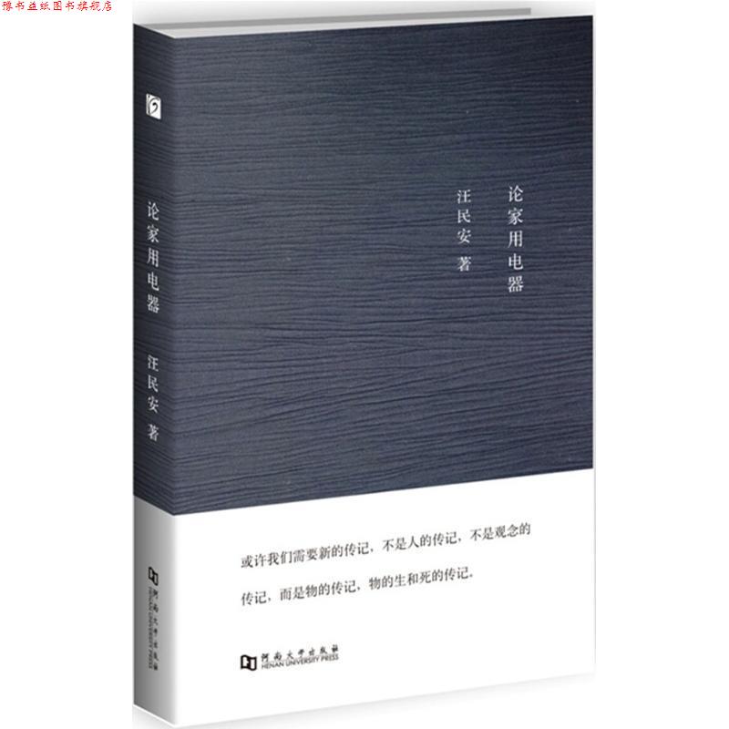 【正版书】 论家用电器 汪民安 著 河南大学出版社