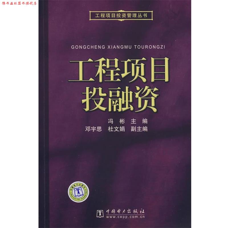 【正版书】 工程项目投资管理丛书 工程项目投融资 冯彬 主编 中国电力出版社