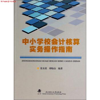 【正版书】 中小学校会计核算实务操作指南 张友棠,胡喻山 武汉理工大学出版社