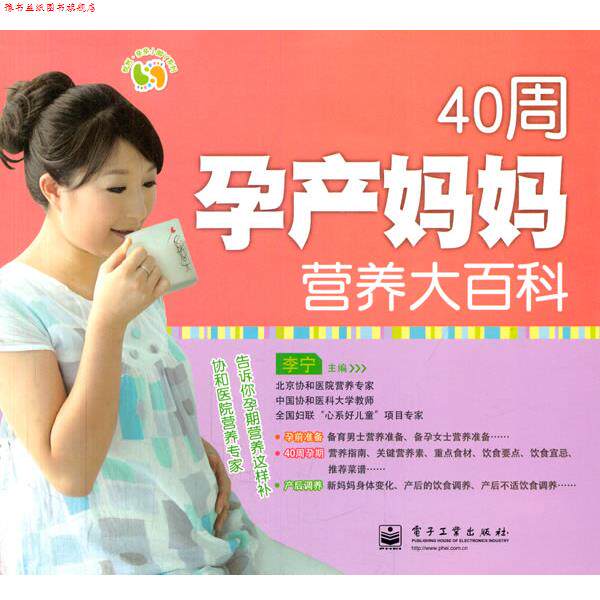 【正版书】 VIP40周孕产妈妈营养大百科 李宁 主编 电子工业出版社