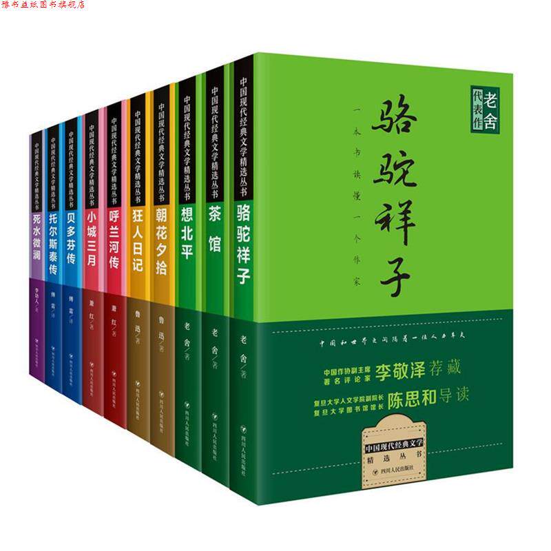【正版书】 中国现代经典文学精选丛书全10册 鲁迅,老舍 四川人民出版社