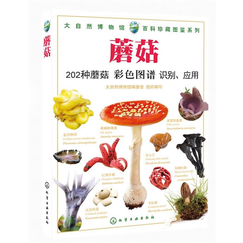 【正版书】 大自然博物馆·百科珍藏图鉴系列--蘑菇 组织编写　编写 化学工业出版社