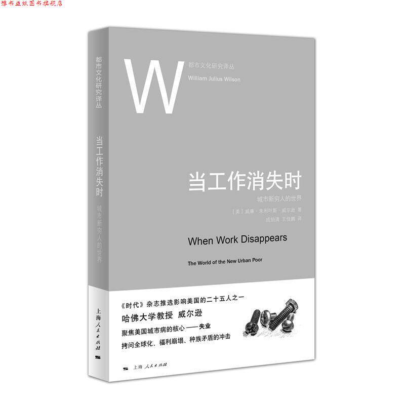【正版书】 当工作消失时 [美]威廉·朱利叶斯·威尔逊 著 成伯清 王佳鹏 译 上海人民出版社