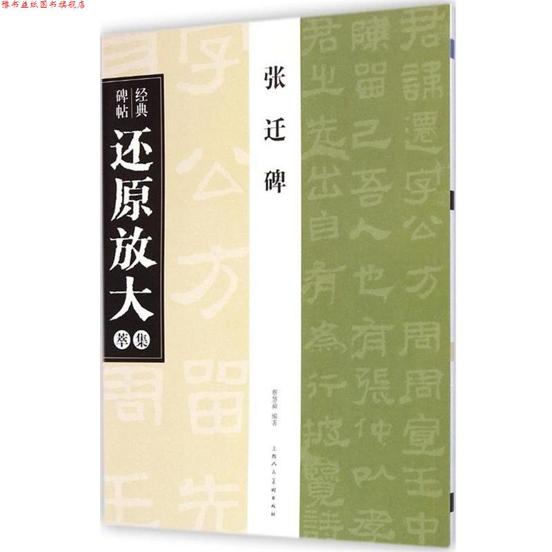 【正版书】 张迁碑---经典碑帖还原放大集萃 蔡慧蘋 编著 上海人民美术出版社