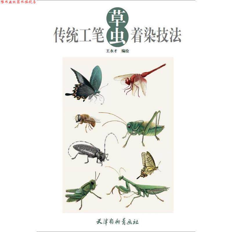 【正版书】 传统工笔草虫着染技法 王永才 杨柳青出版社