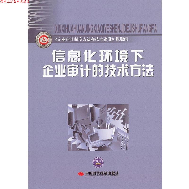 【正版书】 信息化环境下企业审计的技术方法 《企业审计制度方法与技术建设》课题组 编著 中国时代经济出版社出版发行处
