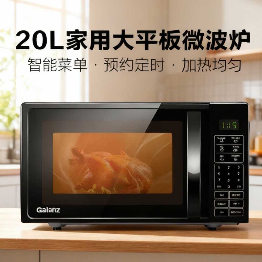 Galanz/格兰仕 P70F20CL-DG(B0)家用大平板微波炉20L智能多功能
