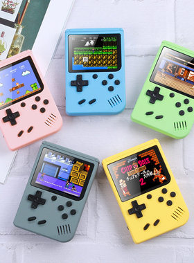 泛亚马卡龙500合一跨境sup复古游戏机经典迷你掌机儿童学生怀旧