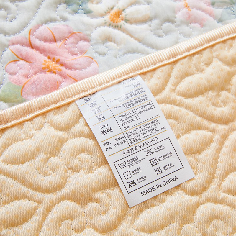 定制榻榻米床褥子床盖软席防滑的儿童春夏床护垫全棉夹棉床单