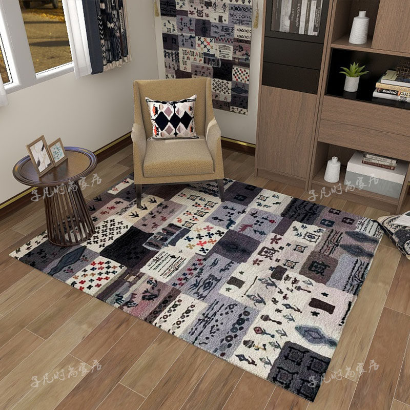 【子凡】波斯原色系列地毯游牧民族摩洛哥风卧室客厅加厚长绒地毯