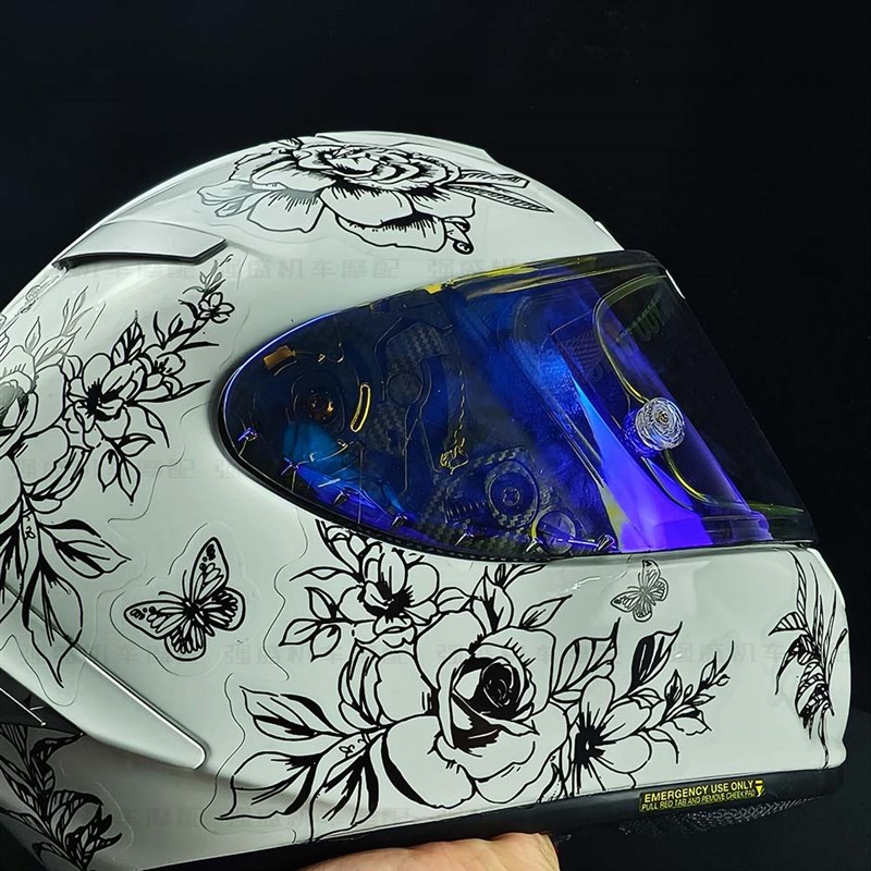 适用SHOEI X14 X15头盔贴纸Z8贴花Z7素盔AGV K1 K3拉花RX7X改装贴