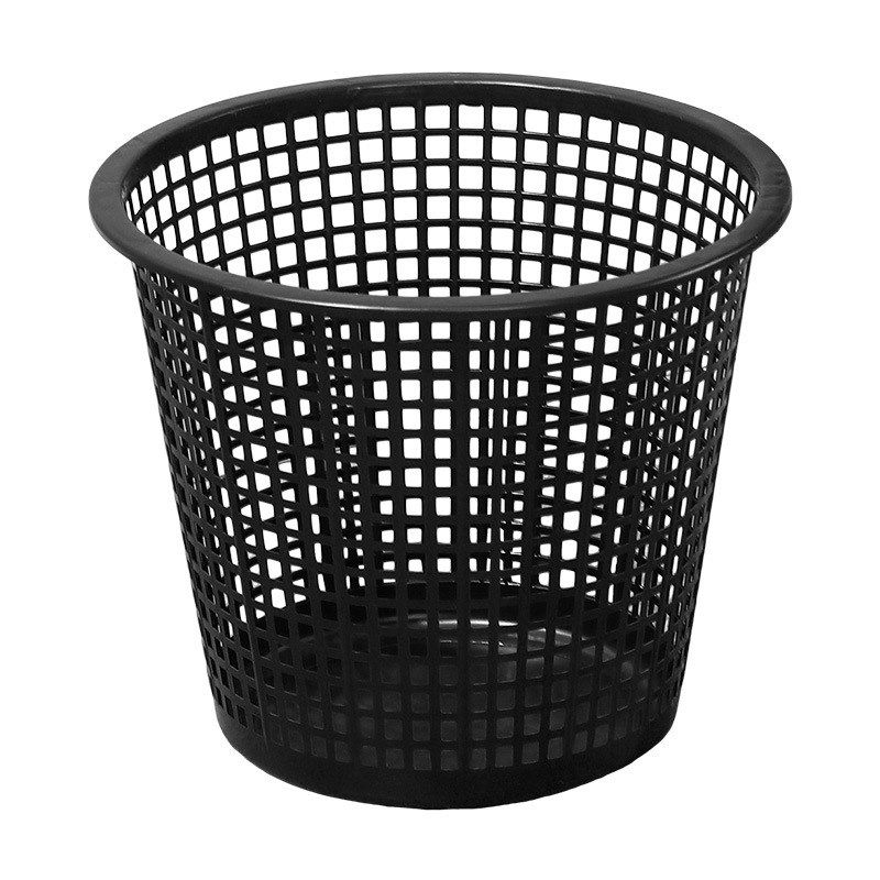 家用时尚镂空垃圾桶塑料收纳盒无盖网格纸篓筒办公室桌面小纸篓