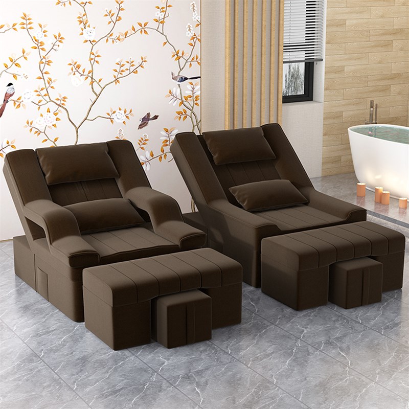 足疗按摩床电动足浴沙发洗脚修脚店沐足桑拿沙发美甲美睫采耳躺椅