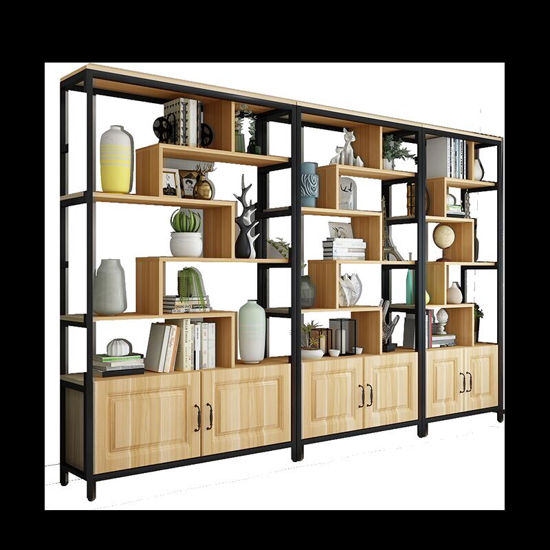 书架现代简约置物组合客厅落地创意隔断办公室多层简易陈列展示柜