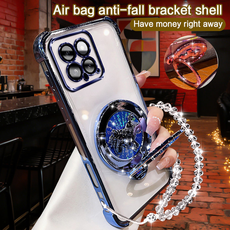 小米14手机壳新年款全包电镀磁吸支架高级感小米14马上有钱男女通用防刮防摔轻薄简约个性创意潮流保护套