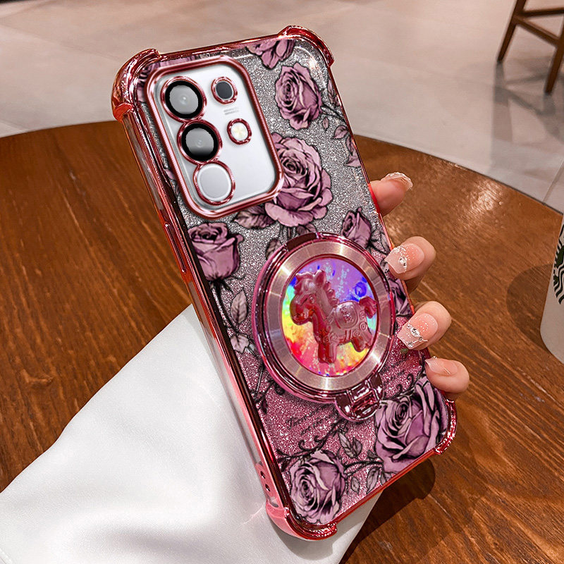 VIVOY29玫瑰印花全包防摔手机壳vivoy29马上有钱支架新年款国风国潮软边框精准防尘塞磨砂肤感ins风网红同款,3C数码配件,手机保护套/壳,淘宝优惠券,粉丝福利购,淘宝优惠卷