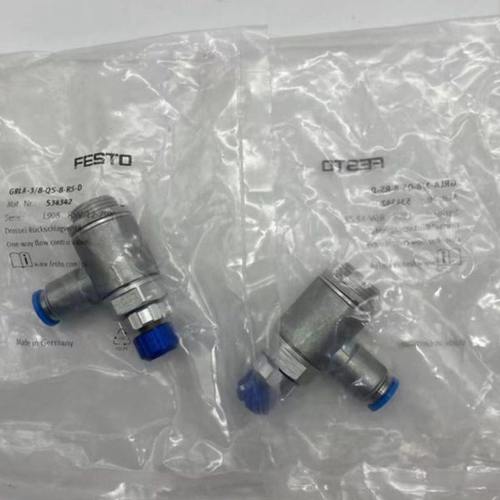 FESTO单向节流阀GRLA-3/8-QS-6-8-10-RS-D 534341 534342 534343