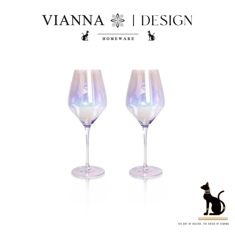 VIANNA丨绚丽·BSHN彩虹勃艮第玻璃红酒杯高脚杯香槟杯葡萄酒杯子