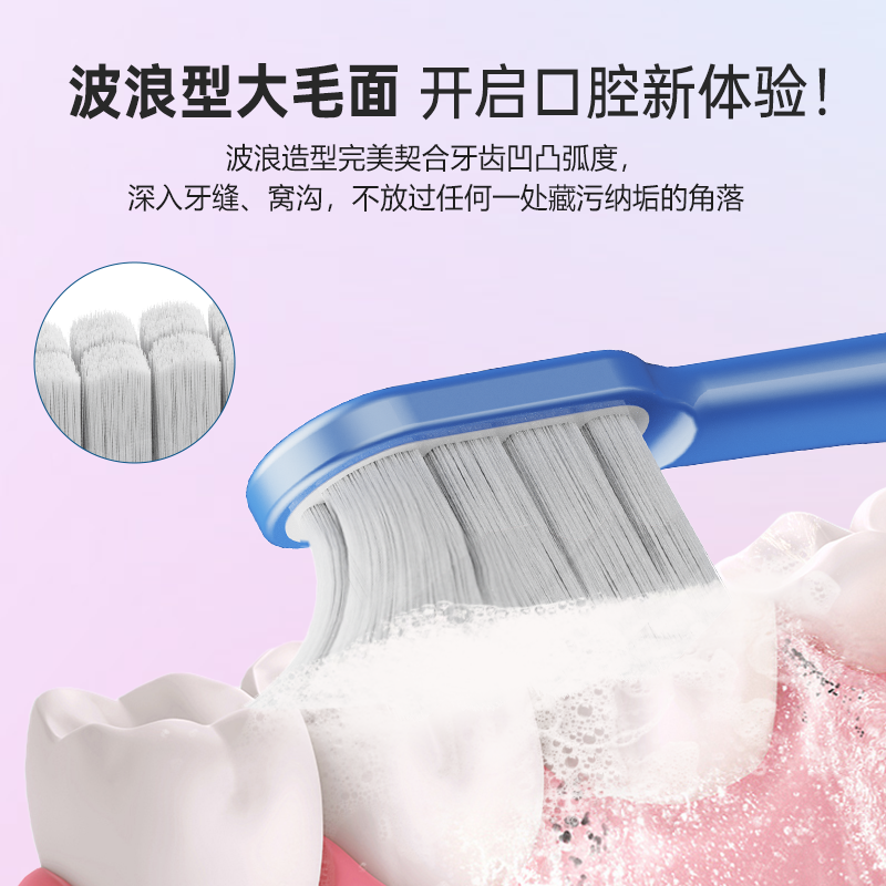 刷博士正品无铜软毛尖丝女士男士护龈家用超薄小头情侣专用牙刷